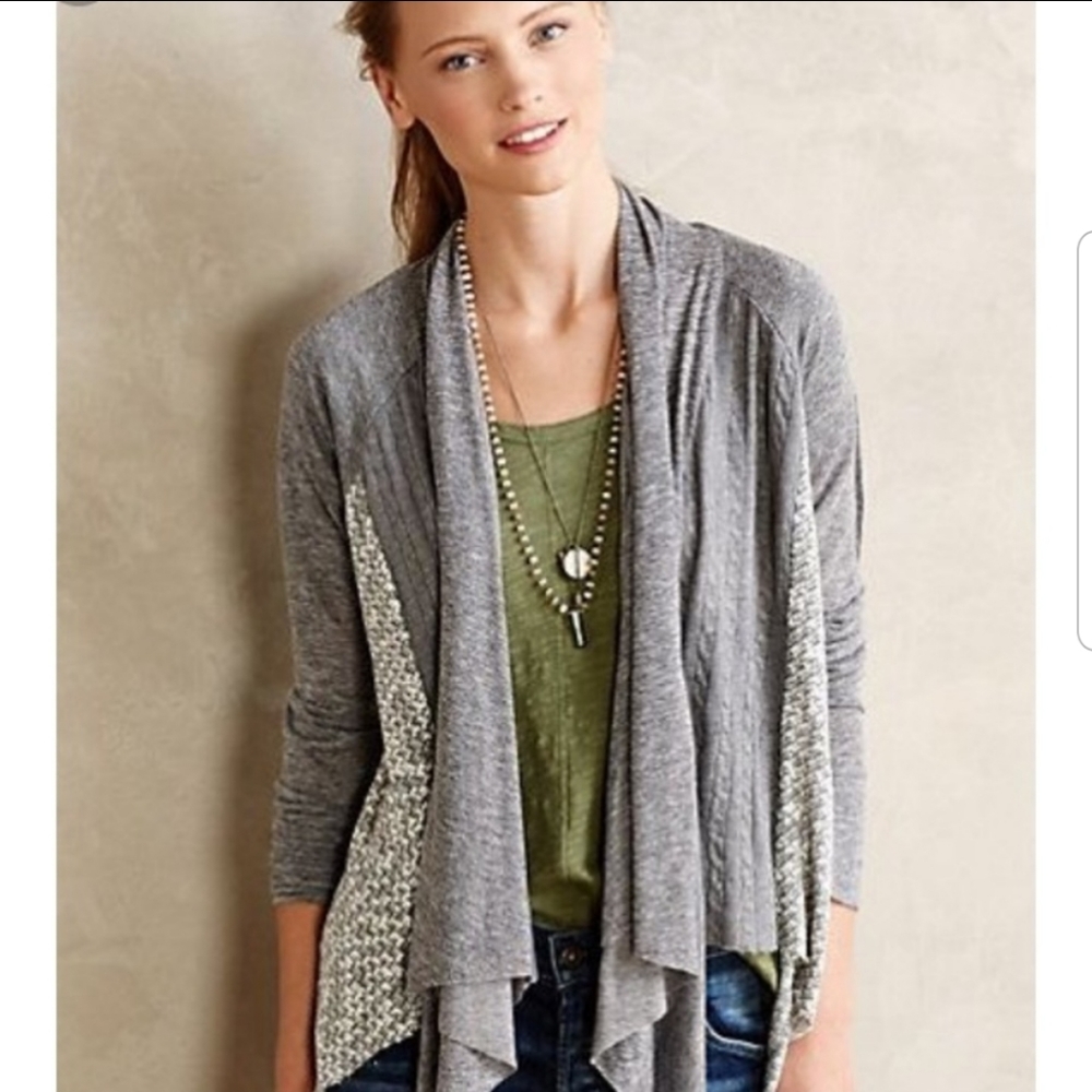 Anthropologie TINY Stratigraphy cardigan S